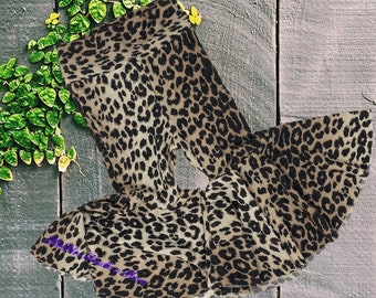 Leopard Print Large Bell Bottom Pants, Leopard Print, Flare Bell Bottoms, Groovy Bell Bottoms, Boho Bell Bottoms