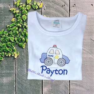 Police Car Shirt, Can Be Personalized, First Responder Shirt