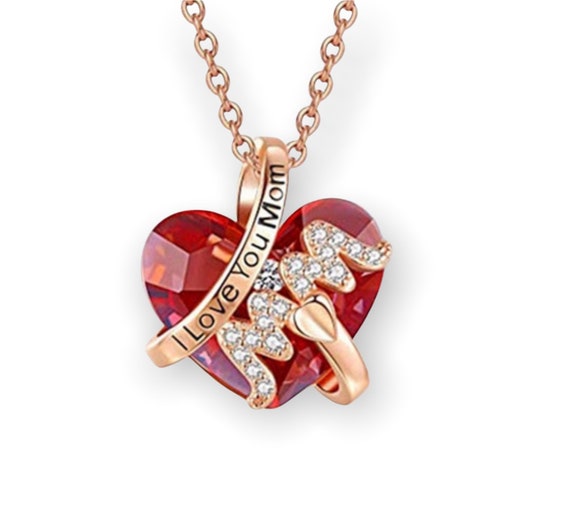 Buy Mum I Love You Mom Heart Shape Crystal Mothers Day Birthday