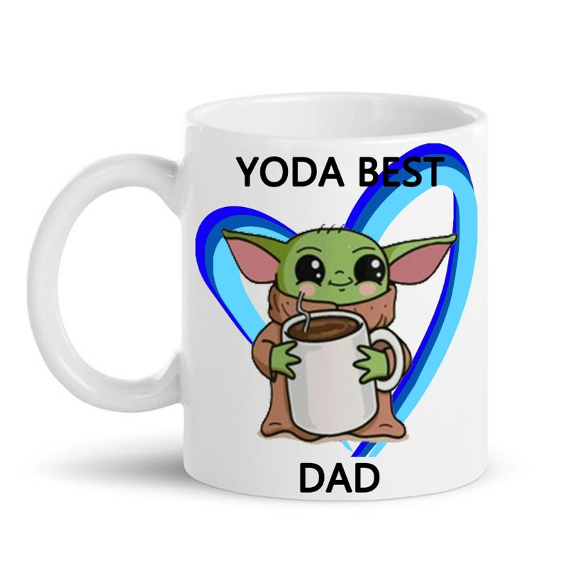 Mug Humour "Yoda Best Dad" - Cadeau Fête Des Pères, Noël - Pour Papa Fan De Star Wars