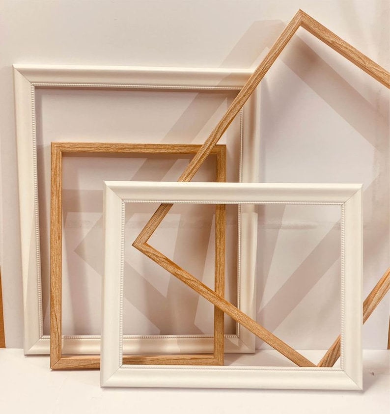 Simple White Frame Picture frame Vintage Style Photo Frame Art Frame Custom White Frame