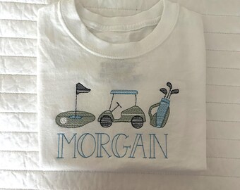 Boy Personalized Golf Shirt | Monogram Golf Shirt | Baby Golf Shirt | Toddler Boy Golf Shirt