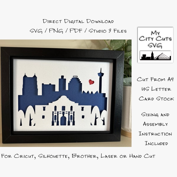 San Antonio Texas City Skyline Shadow Box SVG Cut Files For Cricut, City Skyline, Brother, Laser or Hand Cut, Instant Download. San Antonio Texas City Skyline Shadow Box SVG Cut Files For Cricut, City Skyline, Brother, Laser or Hand Cut, Instant Download.
