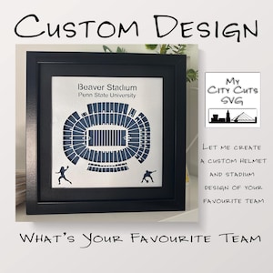 Custom Order Stadium Seating Layout Cut Files for Cricut, Silhouette, Laser or Hand Cutting, see sample photo's.