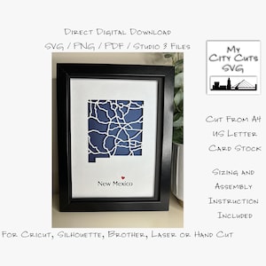 Papierschnitt Schattenbox 3D Lightbox SVG PNG Karte Cricut Silhouette Handschnitt Laser Karte geschnitten