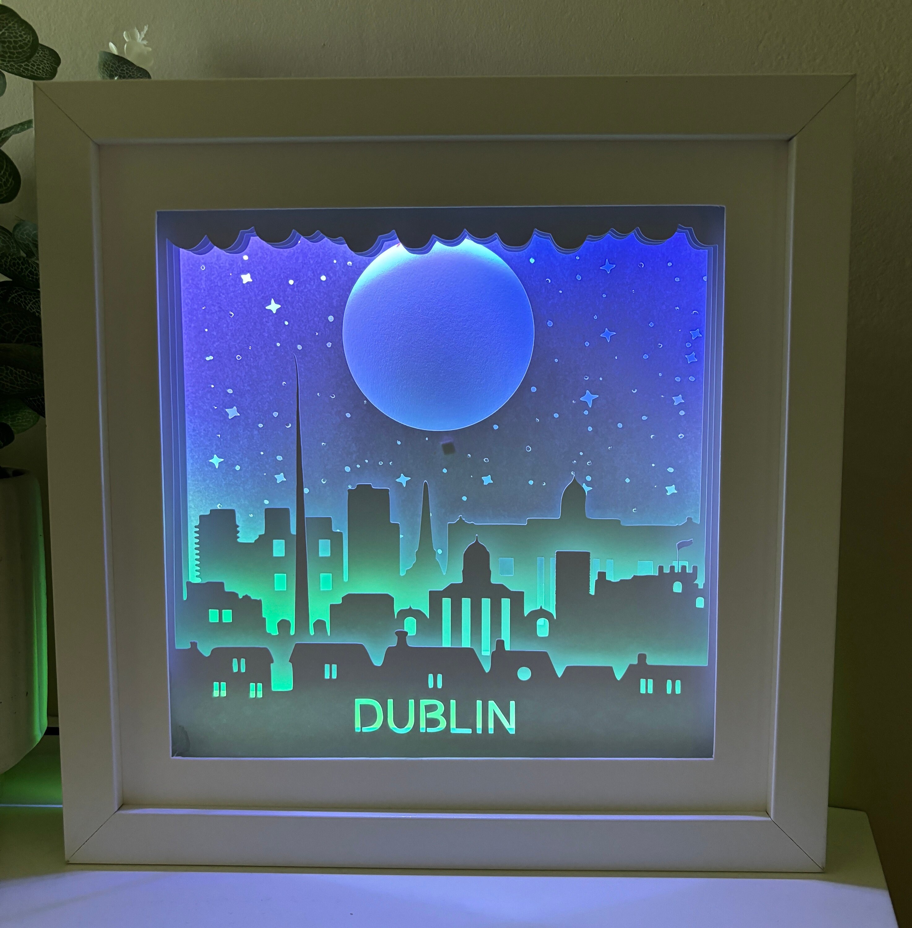 Dublin City Shadow Box SVG Cut Files for Cricut Silhouette Etsy