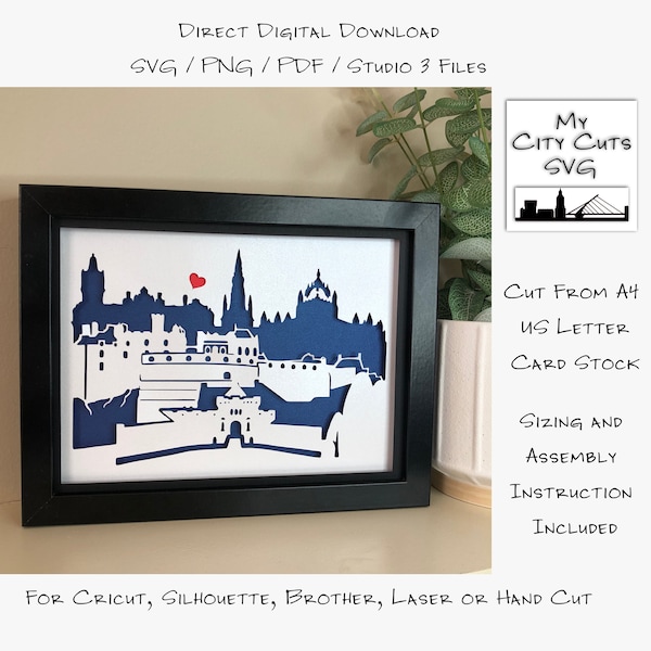 Edinburgh City Skyline Shadow Box SVG Cut Files For Cricut, City Skyline, Brother, Laser or Hand Cut, Instant Download. Edinburgh City Skyline Shadow Box SVG Cut Files For Cricut, City Skyline, Brother, Laser or Hand Cut, Instant Download.