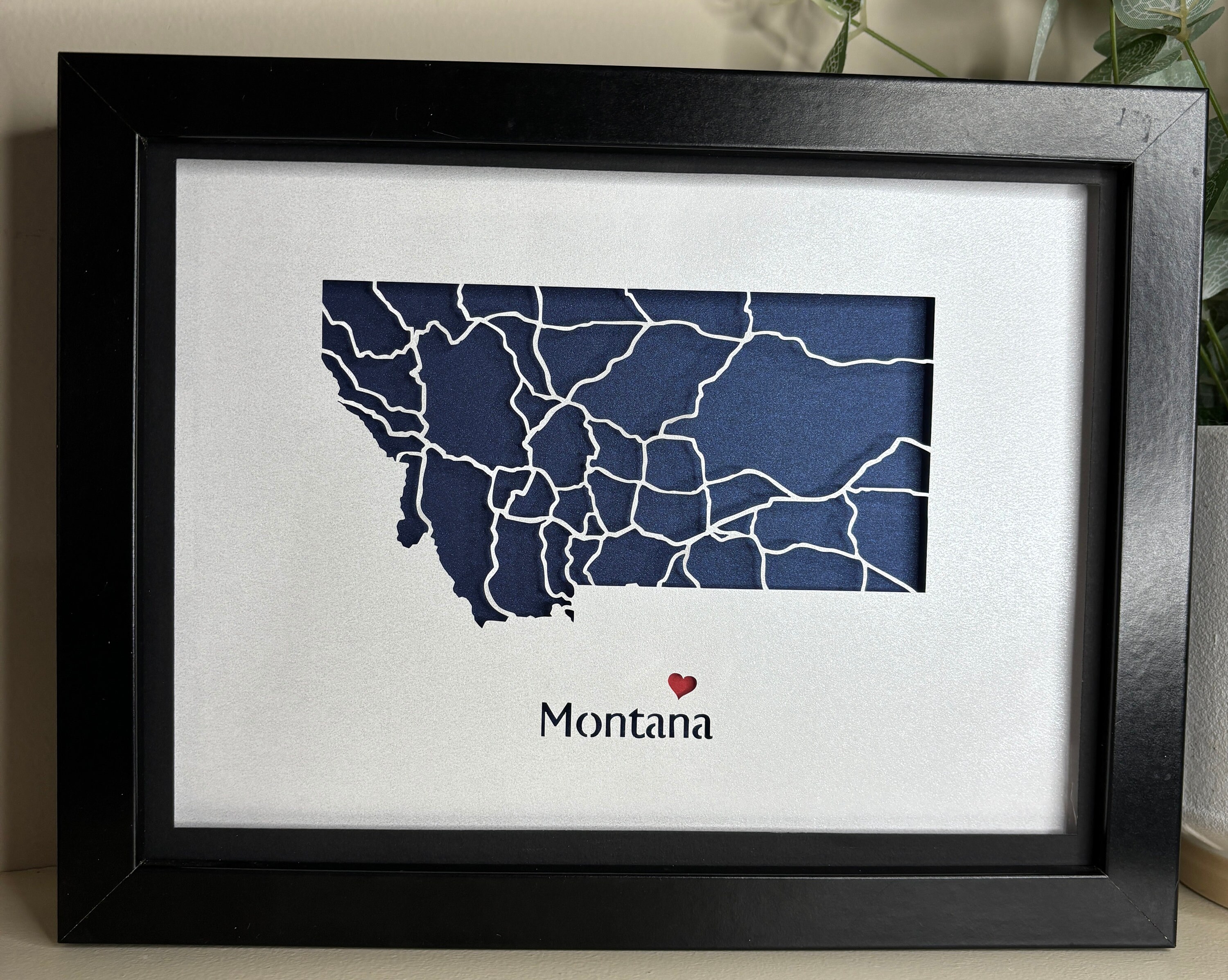 Montana State Map Paper Cut Shadow Box SVG (digital Download) - Etsy