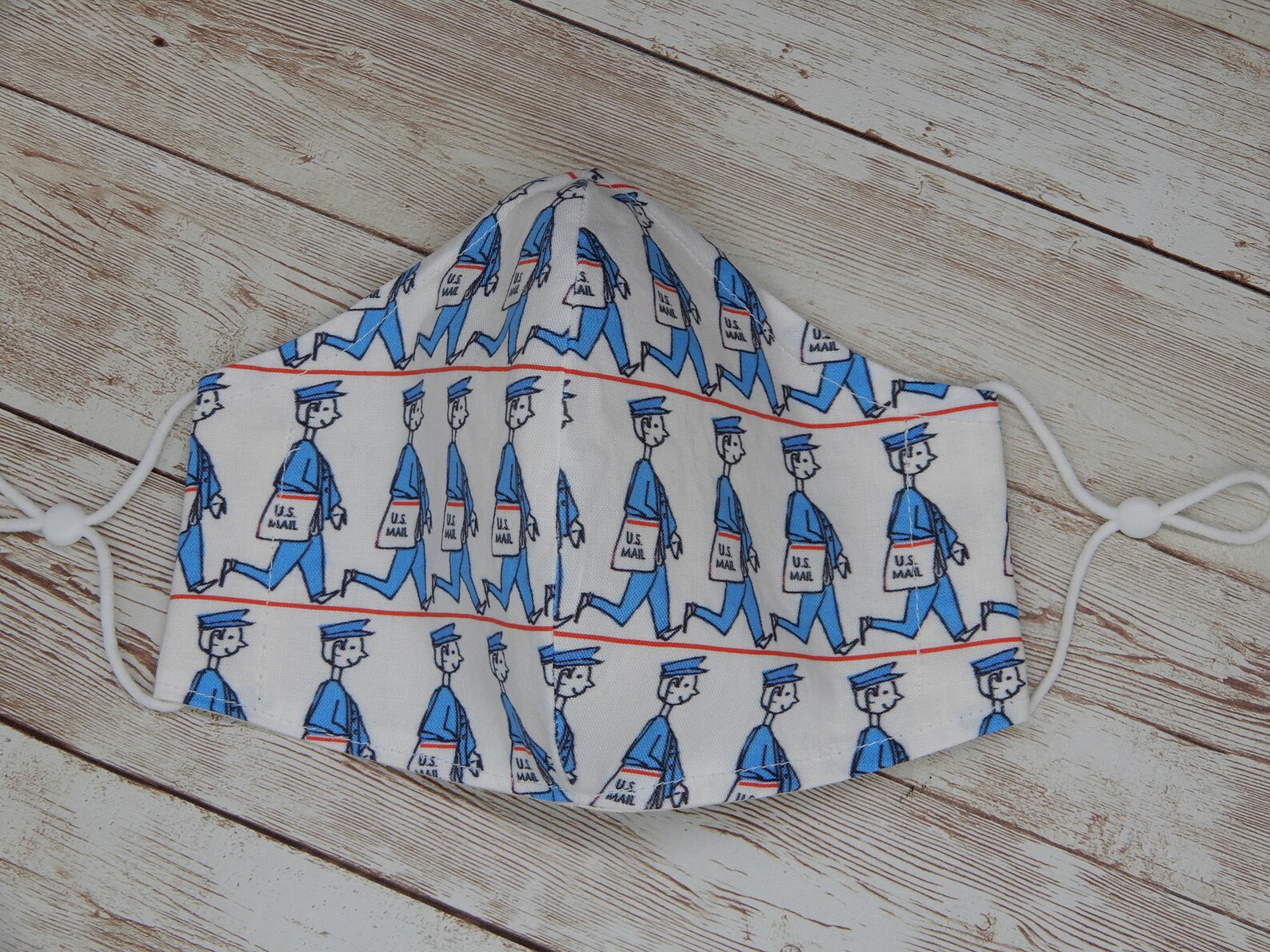 Mailman Face Mask USPS Face Mask Letter Carrier Cotton Cloth Etsy