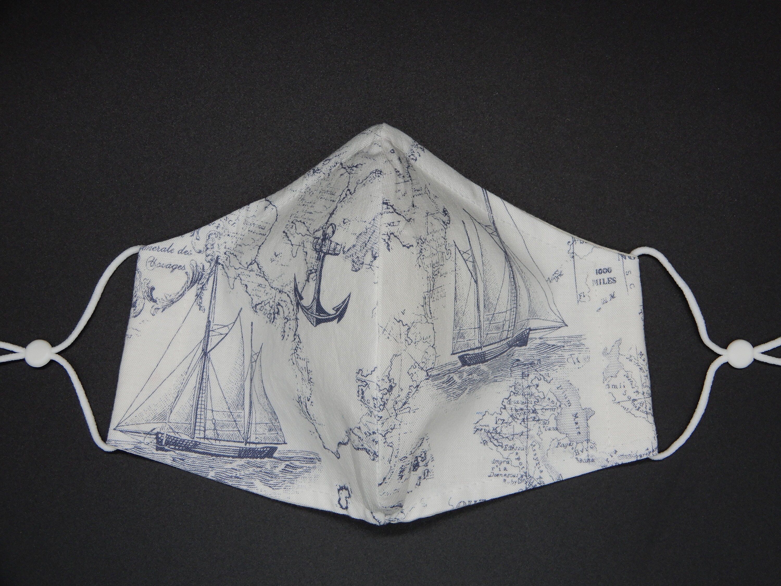 Nautical face mask/Sailing face mask/Sailboat face mask/ mask Etsy