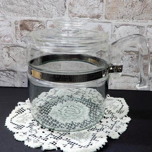 Vintage Pyrex Flameware 7756-B Stove Top Percolator Coffee Pot 6-Cup Replacement POT ONLY