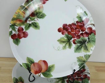 Platos llanos Royal Doulton Everyday Vintage Grape de 26,7 cm (10,5"), fabricados en Japón, juego de 6, en excelente estado.