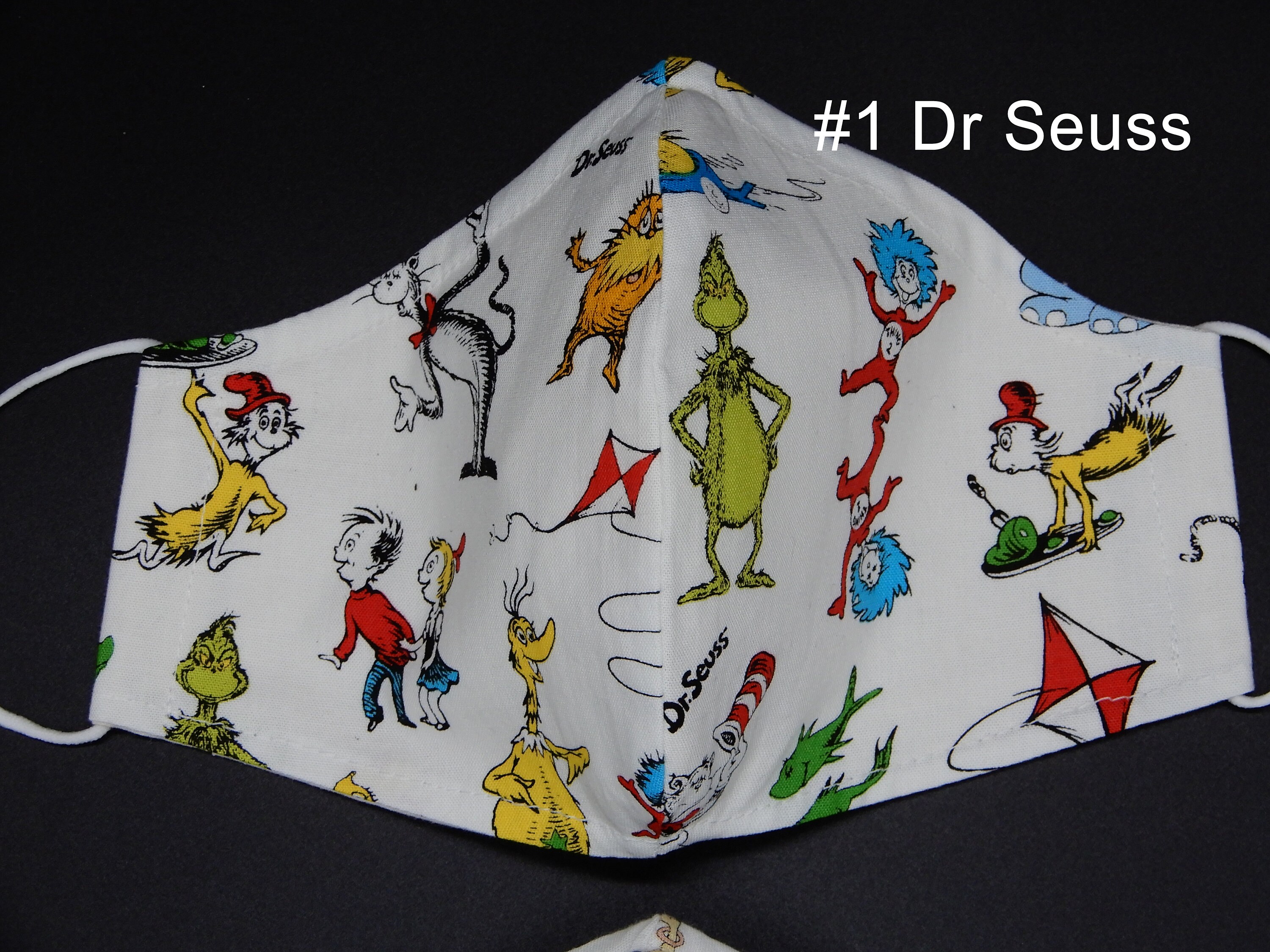 Dr Seuss Face Mask Green Eggs and Ham Face Mask Mask With Nose - Etsy