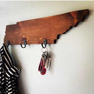 Tennessee Wall Art, Tennessee kleerhanger, Tennessee wanddecoratie, Tennessee sleutelhanger