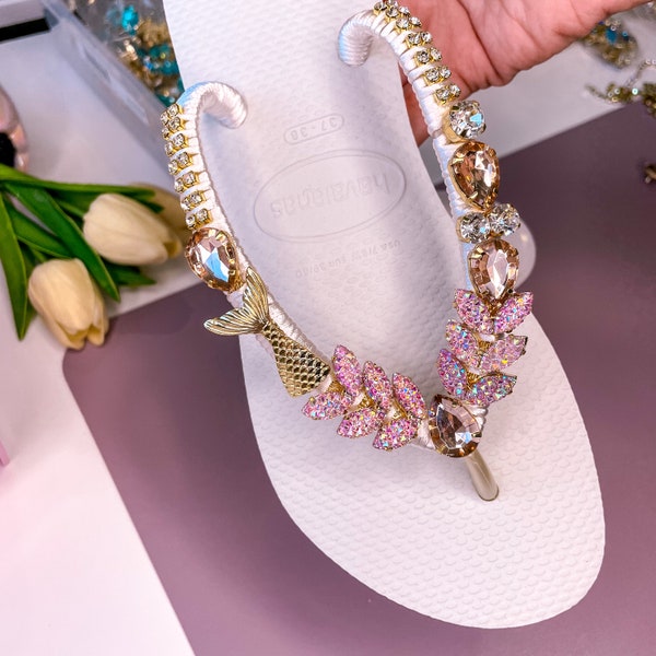 Flache Sandalen Strand Hochzeit, Strass Schuhe, Flip Flops Farben, Hochzeiten Flip Flops, Kristall Schuhe, Bling Sandalen, Luxus Flip Flops, ausgefallen