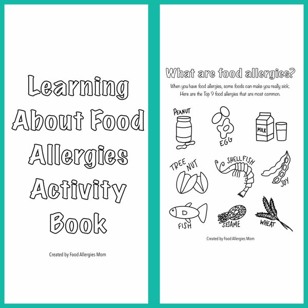 Food Allergy Education Activity Book for Kids