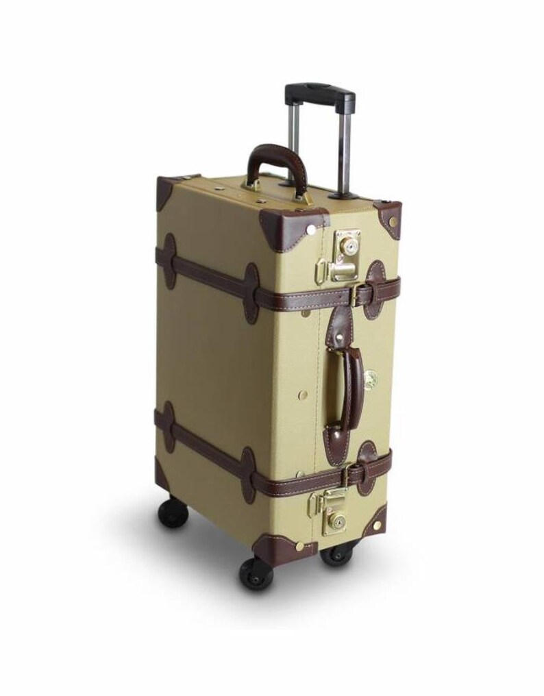 Cabin Size Trolley Suitcase 55cm Leather look Suitcase | Etsy