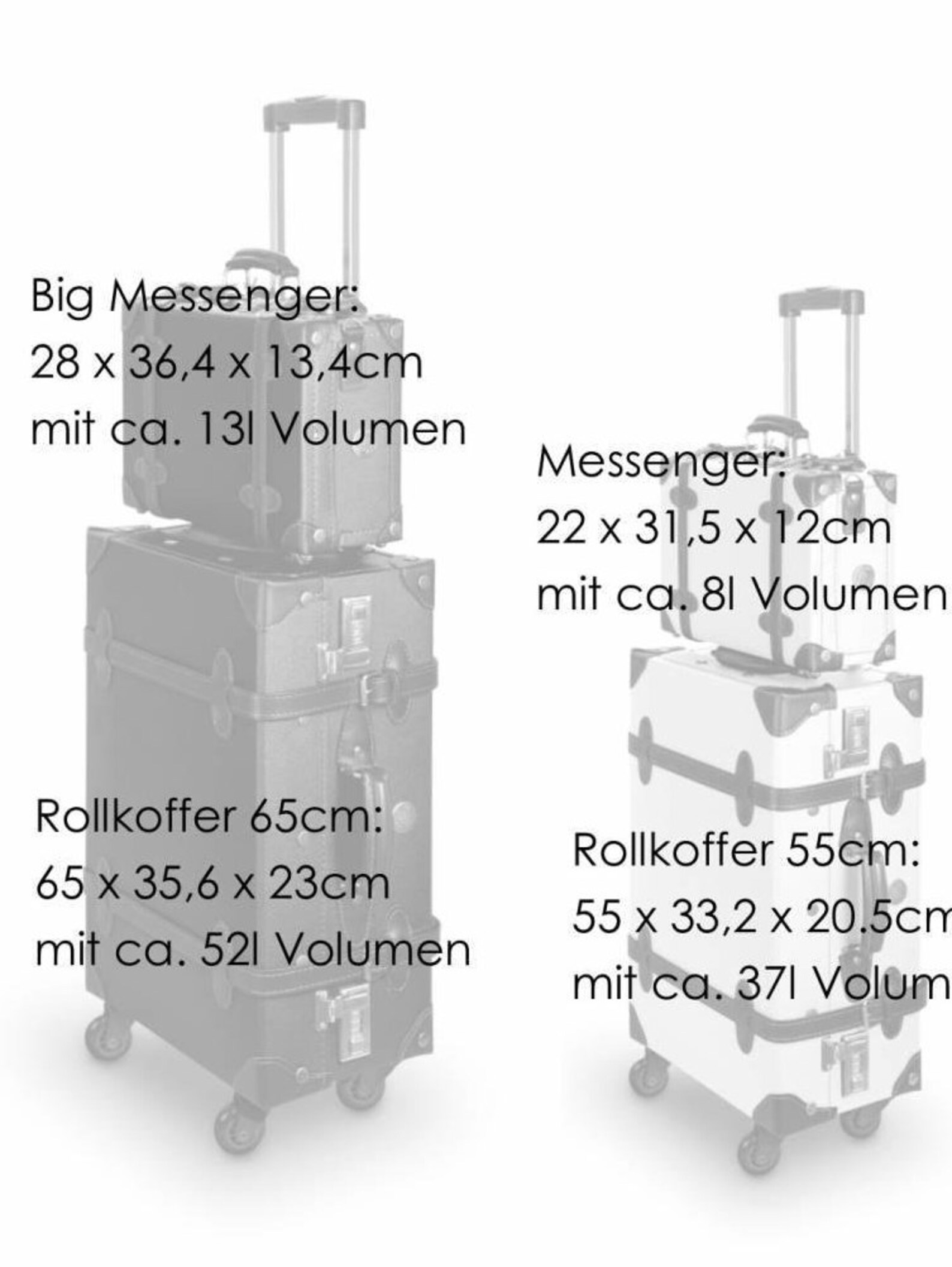 Cabin Size Trolley Suitcase 55cm Leather Look Suitcase Etsy