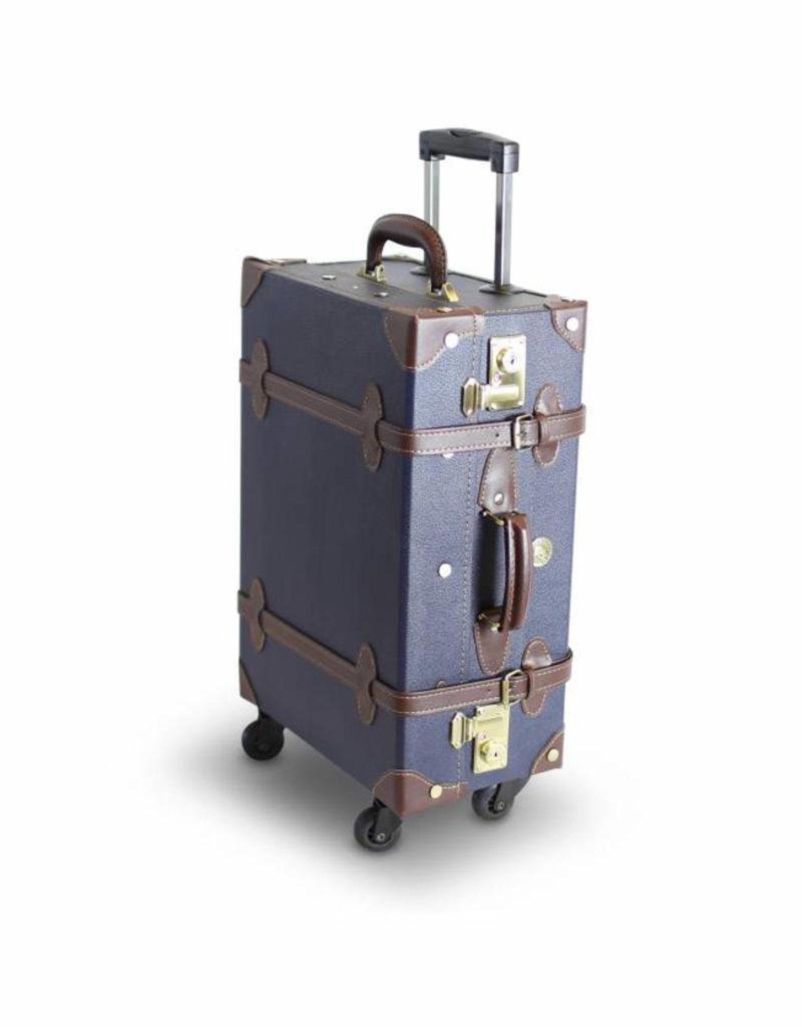 Cabin Size Trolley Suitcase 55cm Leather Look Suitcase Etsy