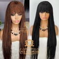 Ready to ship, Fringe braided wig,  handmade wig product logo