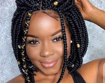 Braided Wig Braided Wigs Box Braids Box Braided Wig for - Etsy