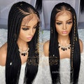 Ready to ship,Fulani cornrows  Ghana weaving, handmade braided wig, ready to ship wig product logo