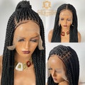 Twist, braided wig, hand made wig , rope twist product logo