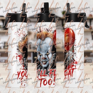 Je zult te veel Halloween Tumbler | Aangepaste Tumbler | Gepersonaliseerde Tumbler| Enge Clown