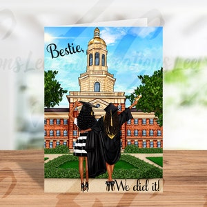 Best Friends Abschlusskarte | Abschlusskarte | Graduierungskarte | Personalisierte Karte