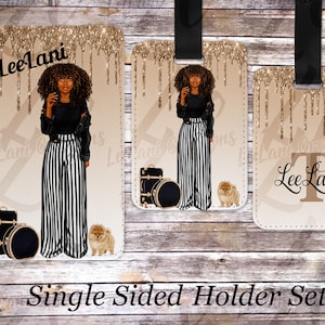 Personalized Passport & Luggage Tag Set| Single Sided Passport Holder Customized | Customized Passport Holder | Customized Luggage Tag
