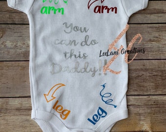 You Can Do This Daddy bodysuit| Custom Baby Shirt | Funny one piece| Baby Bodysuit |New Parent Gift