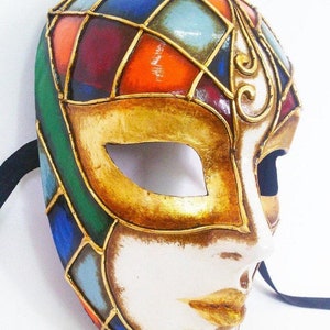 Dakar Italian Style Venetian Mask for Women and Men for Party Halloween Mardi grass Venice Carnival Casanova Style Italy
