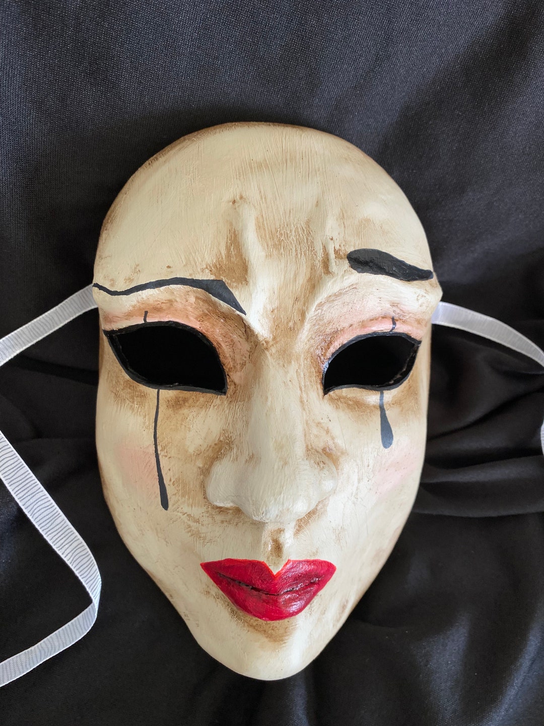 Limited Edition Special Pierrot Clown Mask for Your Next Masquerade Party Types of Masks That