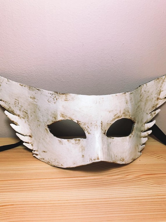 Made to Order. Anonymous Mask With Angels. Carpe Diem Art. Carnival Mask.  Masquerade Mask. 