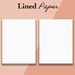 Classic Happy Planner Dot Grid Lined Paper Insert, Printable Writing ...