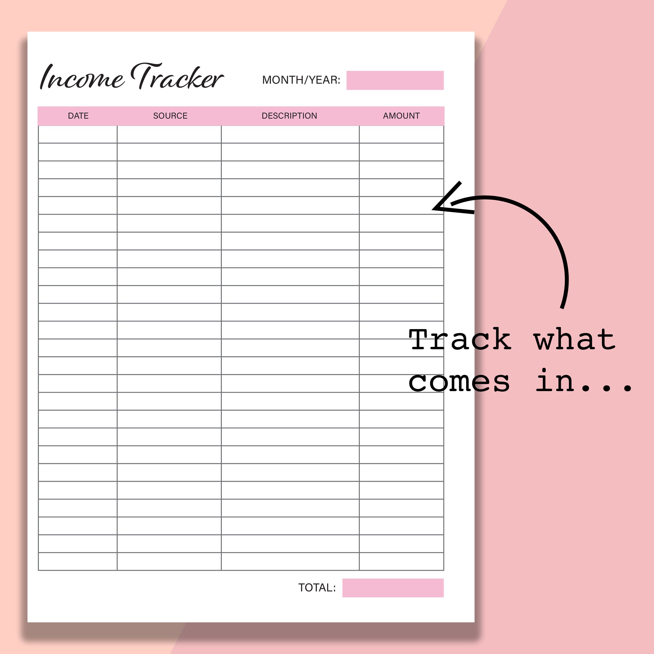 Classic Happy Planner Expense Tracker Printable, Income Tracker ...