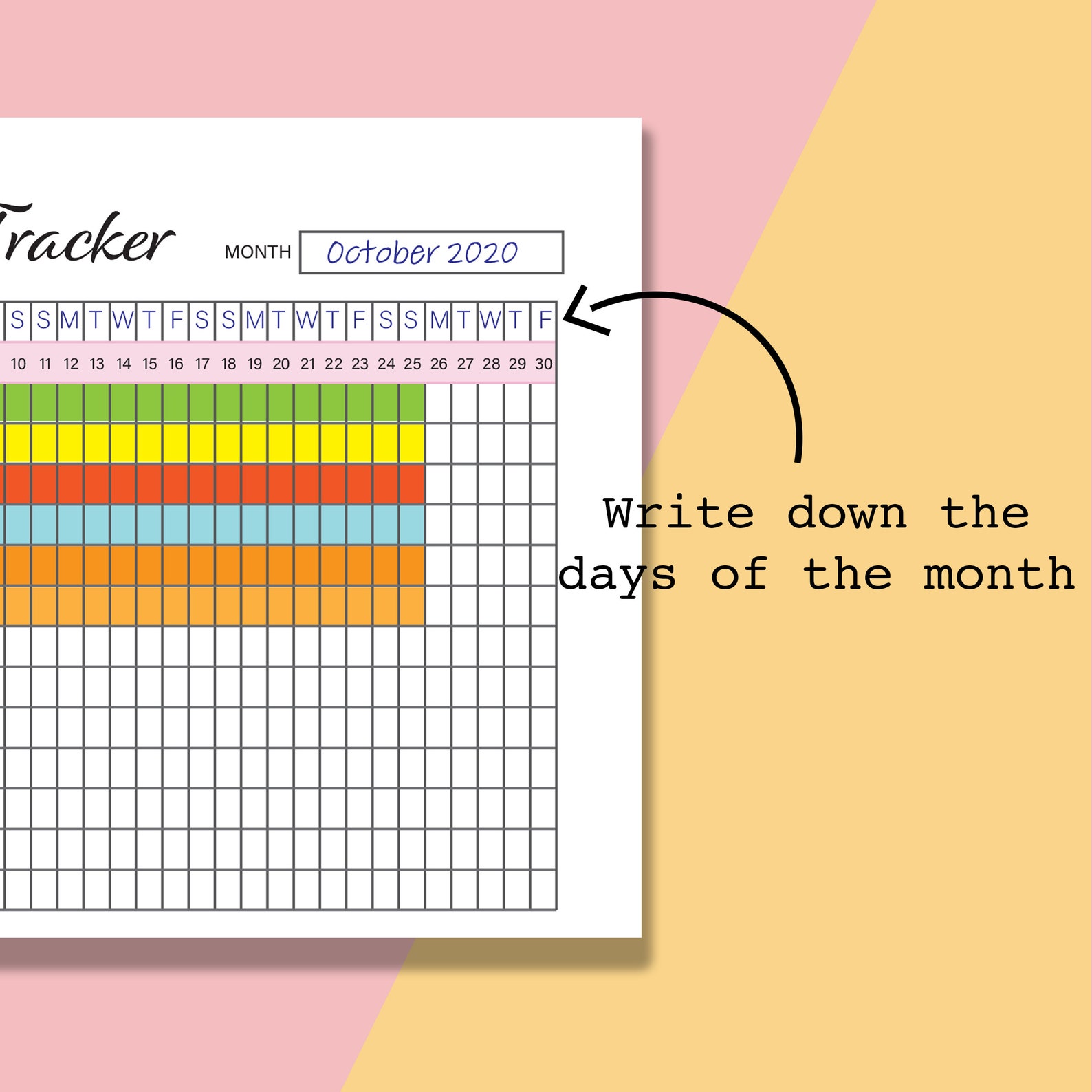 Mini Happy Planner Habit Tracker Printable, Daily &amp; Monthly Habit ...