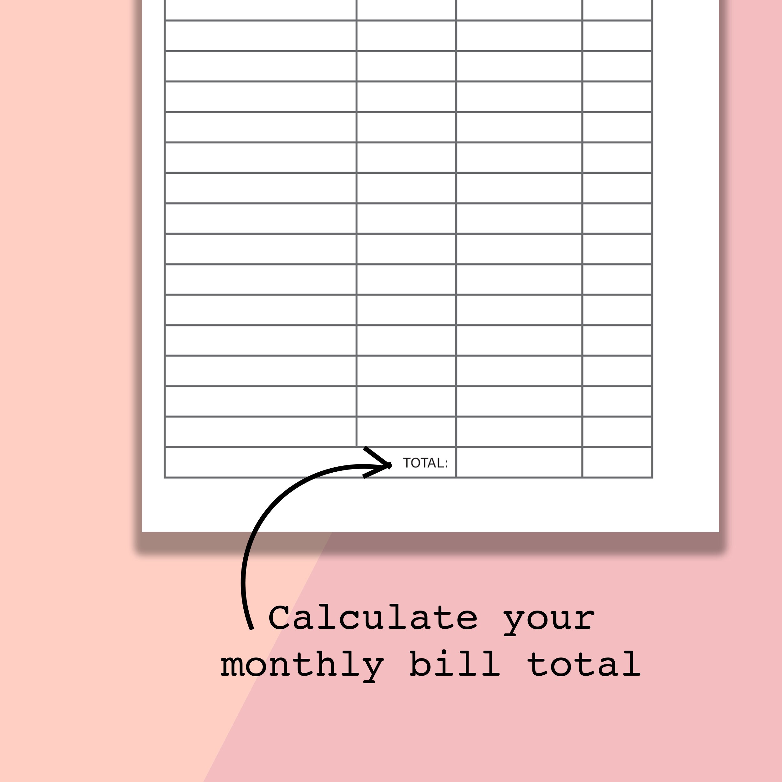 A6 Bill Tracker, A6 Monthly Bill Tracker Printable, A6 Bill Organizer ...