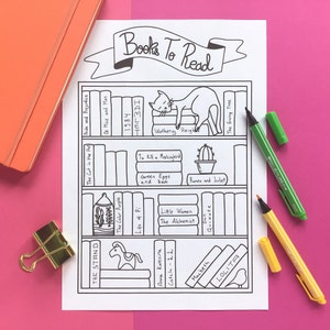 Seguimiento de lectura imprimible - A5, A4, Carta -
