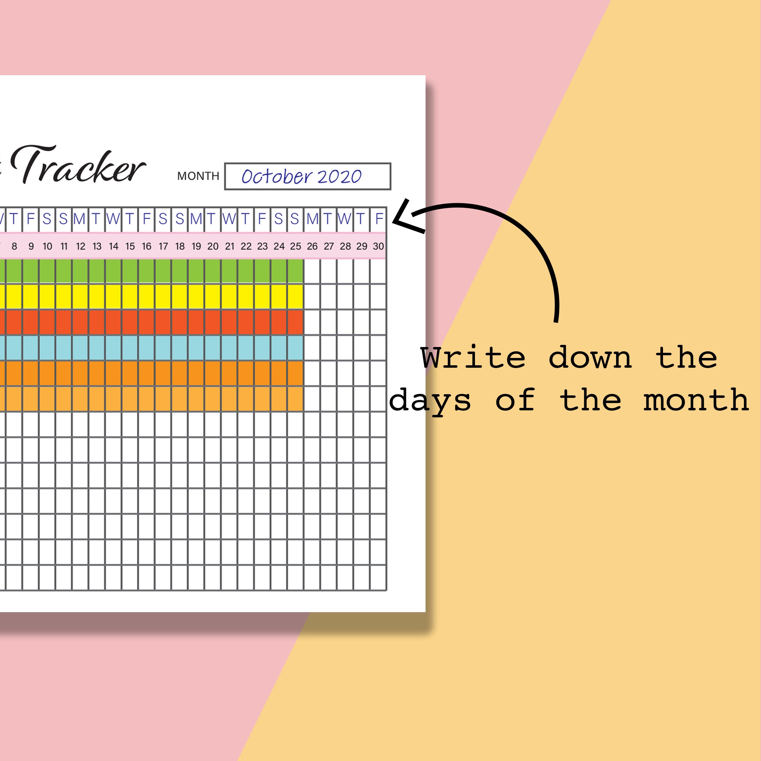 A6 Habit Tracker Printable, A6 Daily Habit Tracker PDF, A6 Monthly ...