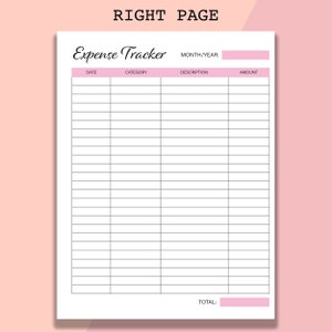 Classic Happy Planner Expense Tracker Printable, Income Tracker ...