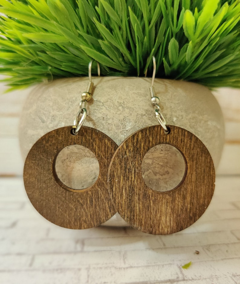 Baltic Birch Wooden Cutout Earring Shapes DIY Earrings New HOOP Bundle Pre-cut Earring Shapes