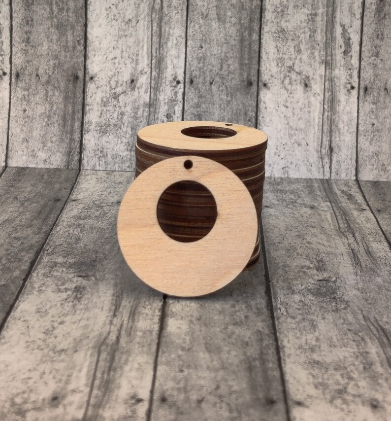 Baltic Birch Wooden Cutout Earring Shapes DIY Earrings New HOOP Bundle Pre-cut Earring Shapes