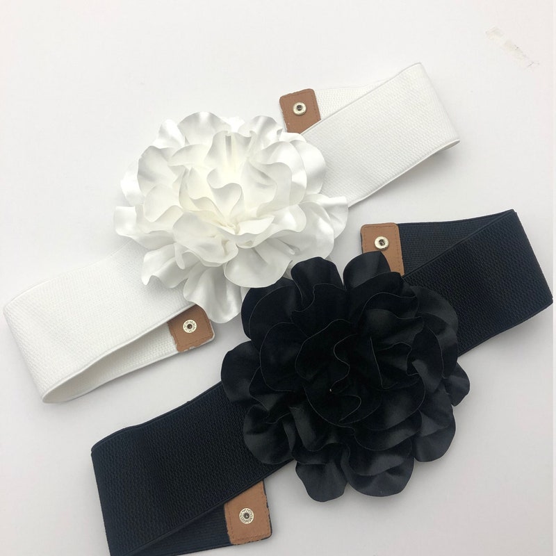 Womens Black Satin Belts - Etsy
