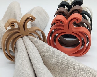 Thanksgiving Pumpkin Napkin Rings | Fall Napkin holder | Thanksgiving table setting | Autumn dining table decor |Harvest |Fall place setting