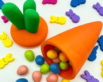 Easter Carrot Candy Container /  Easter Basket Gifts / Easter Hunt / Candy Container