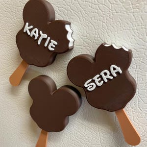 Custom Mouse Ice Cream Bar Magnet, Personalized Ice Cream Magnet, Realistic Dessert Fridge Magnet, Food Magnet