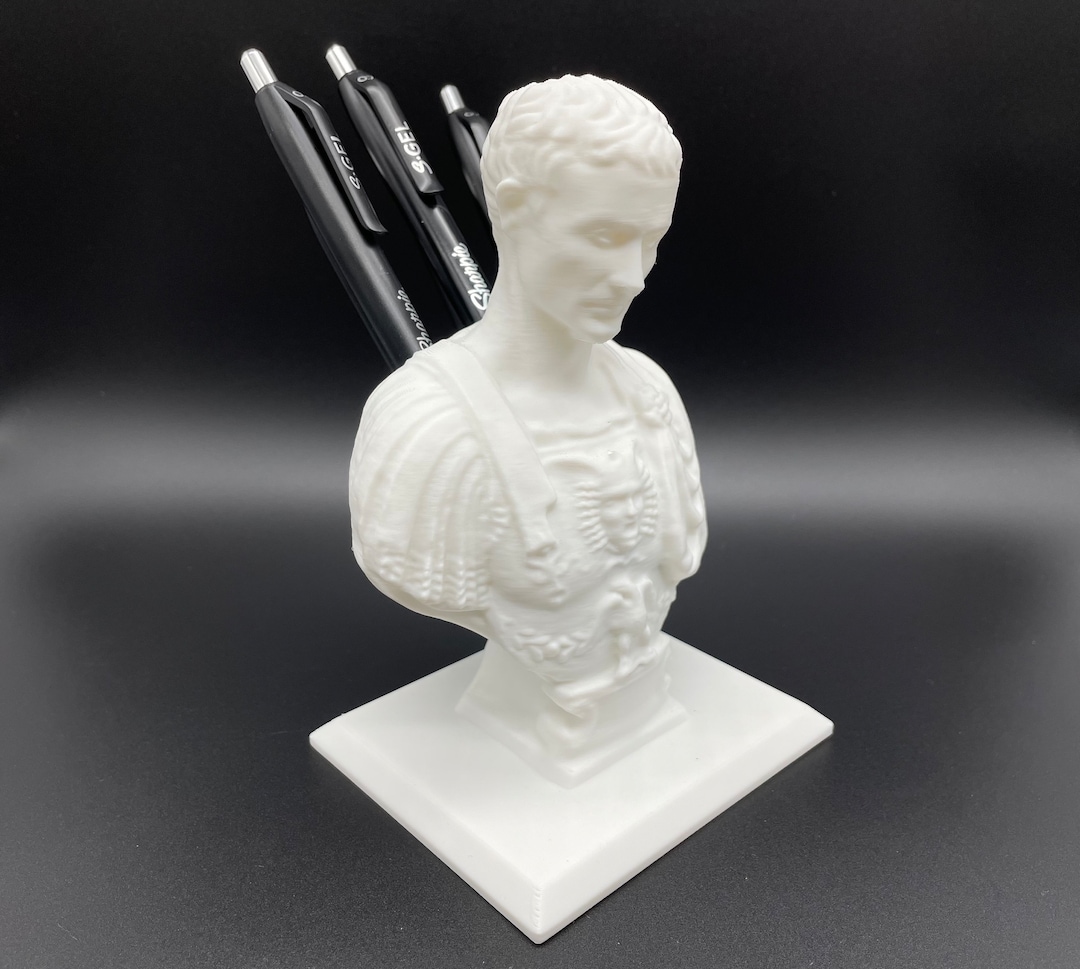 Julius Caesar Office Pen Holder Desk Organizer Pencil Holder Desk Art