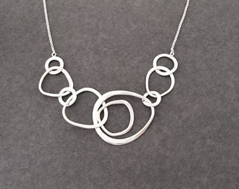 Collana in argento 925, catena a maglie in argento sterling.