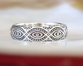 Ring silver, boho ring made of sterling silver 925